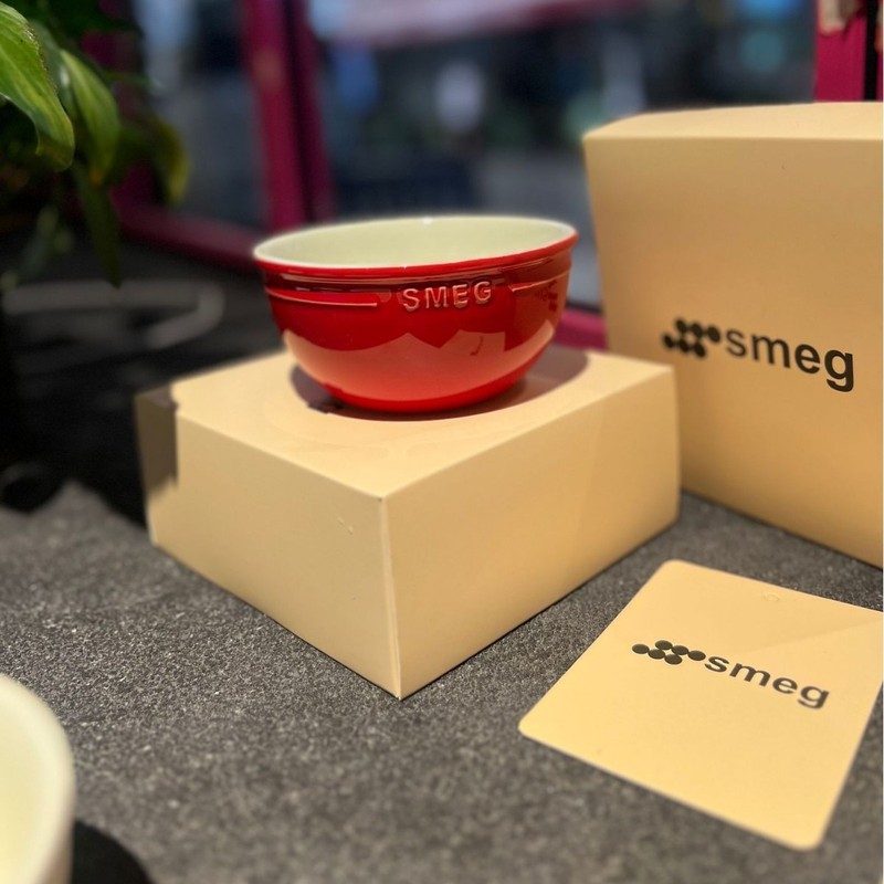 现货SMEG意大利斯麦格炫彩渐变陶瓷米饭碗家用甜品烘焙烤碗面汤碗|undefined