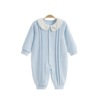 Demi-season autumn keep warm children's quilted bodysuit for baby, overall for new born