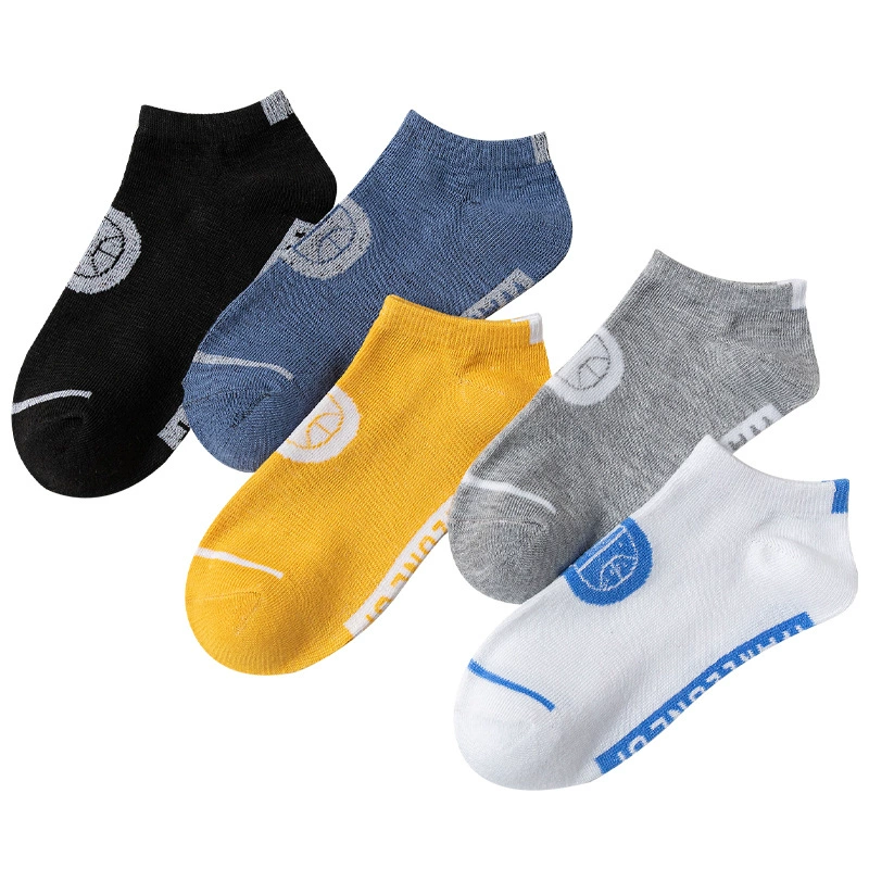 Men's summer invisible colored sports socks, Korean style, wholesale