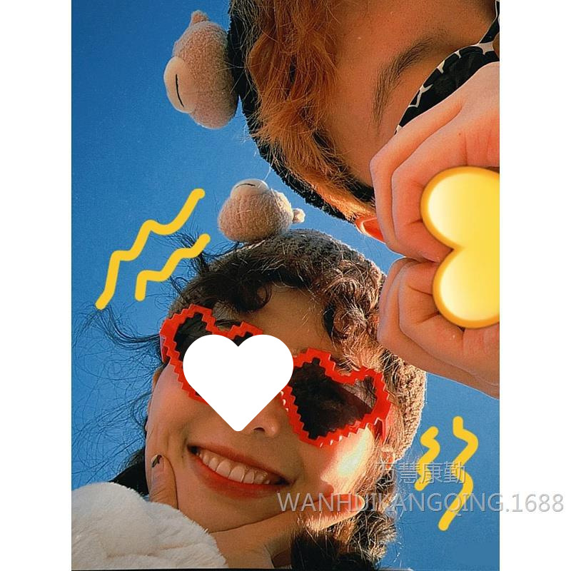 생일 안경, 재미있는 어린이, 소년 소녀, 유치원 파티, 졸업 피크닉, 봄 나들이, 인터넷 연예인 가장 친한 친구 사진 소품