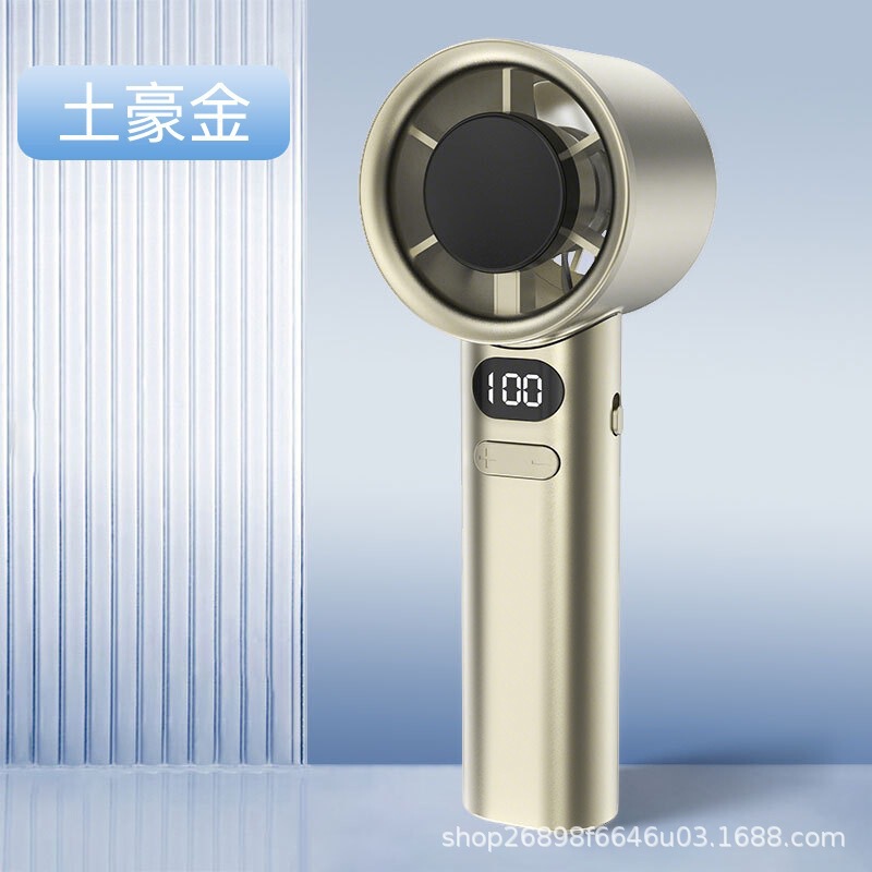 高速ファン 無段階速度調整 ハンドヘルド小型ファン 長時間持続 ポータブルミニ強風力屋外充電式ファン|undefined