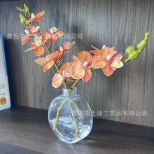 Artificial Flowers 跨境假水仿真花插花花瓶成品蝴蝶兰家居摆件