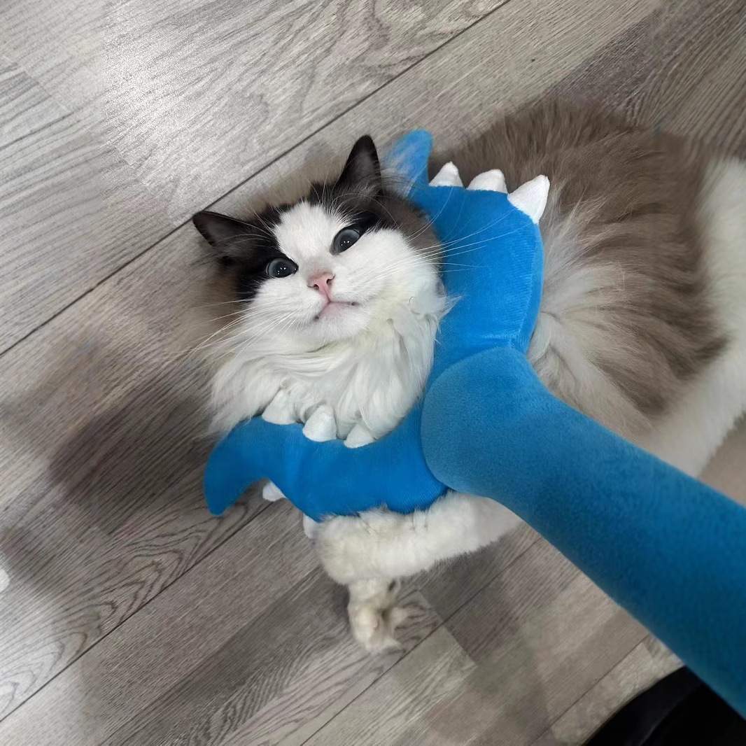 毛绒讨伐棒chiikawa乌猫咪宠物吉伊卡哇小八儿童玩具叉子叉猫冬日 4