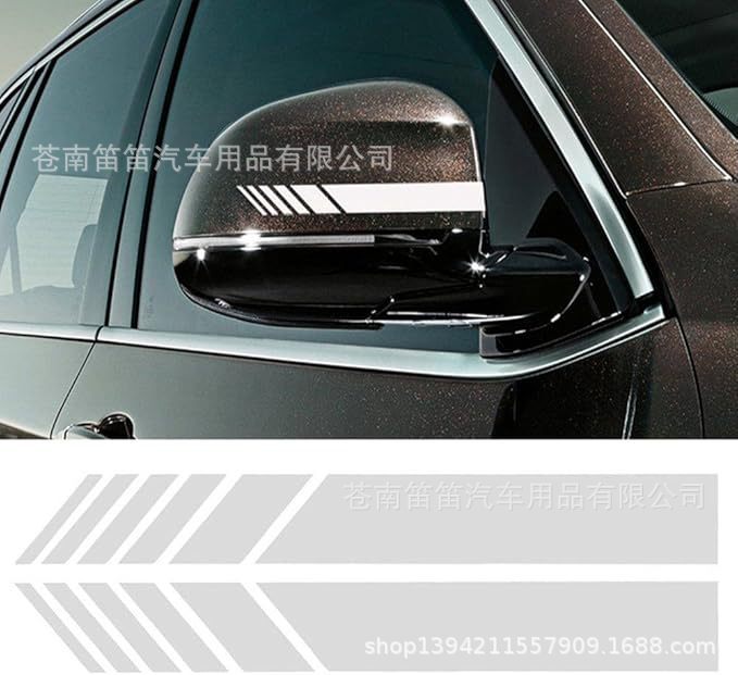 Espejo retrovisor de automóvil decoración pegatinas DIY cuerpo pegatinas de rayas laterales pegatinas SUV vinilo contrapeso