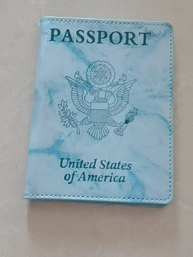 En stock envío gratuito cubierta de pasaporte americano multi-funcional bolsa de pasaporte cubierta de la Tarjeta de pasaporte caja de cuero de almacenamiento integrado pasaporte