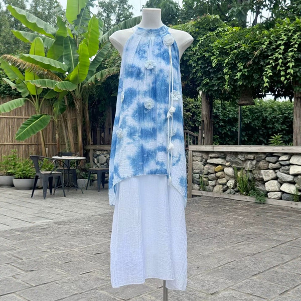 Genuine blue dress from Yunnan province