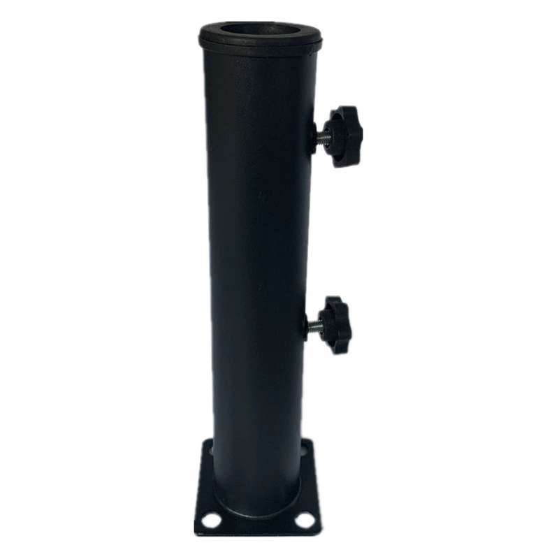 Зонт подходит для крепления на цементированной поверхности с использованием черного основания для зонта диаметром 30 см, втулки для основания зонта, большого зонта и основания для уличного зонта.