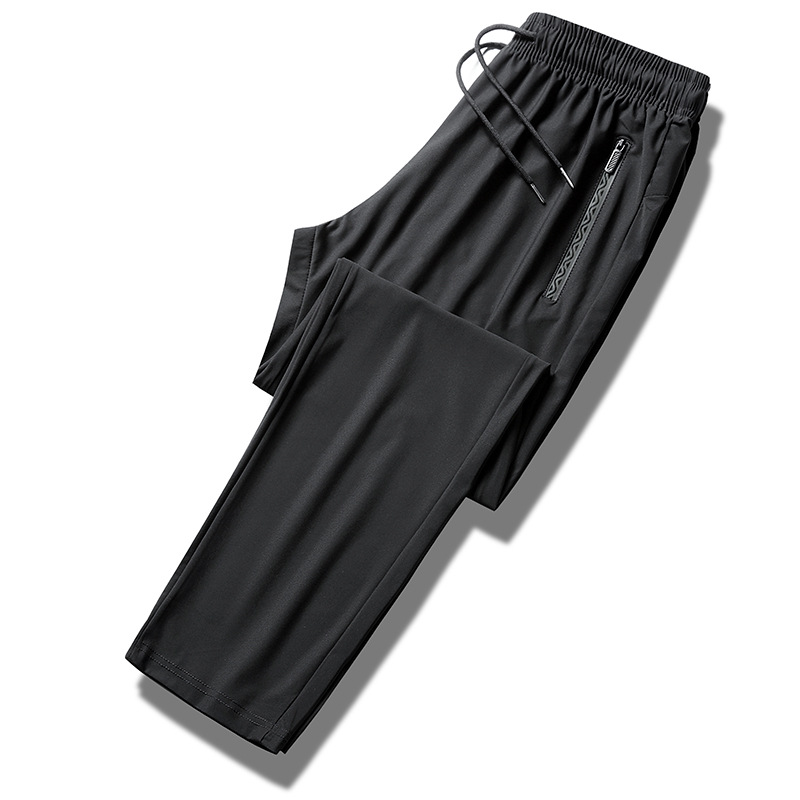 Pantalones de Seda de Hielo Transpirables de Secado Rápido 2024, Pantalones Largos Deportivos Casuales para Hombre, Pantalones de Aire Acondicionado de Talla Grande para Hombre, Venta al por Mayor del Fabricante