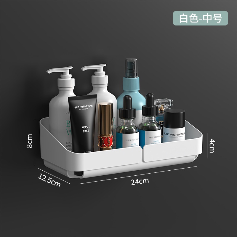 Baño Estante de almacenamiento inodoro lavabo cocina almacenamiento Punch-free baño montado en la pared