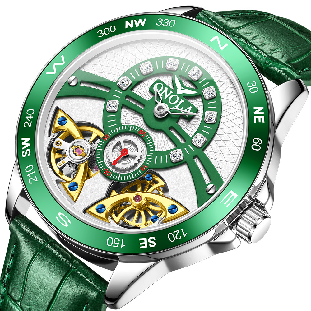 New Fashion Brand Onola/Onola Cut Out Mechanical Men's Watch Fully Automatic Tourbillon Wholesale