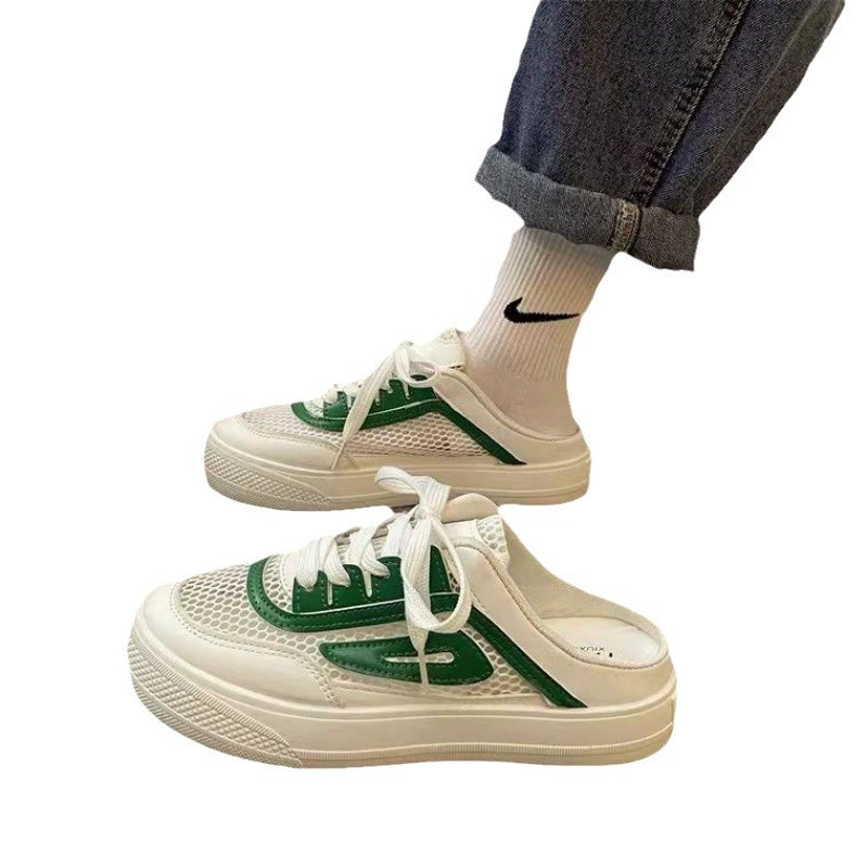 Slippers, summer footwear, cloth shoes, slide platform, 2023
