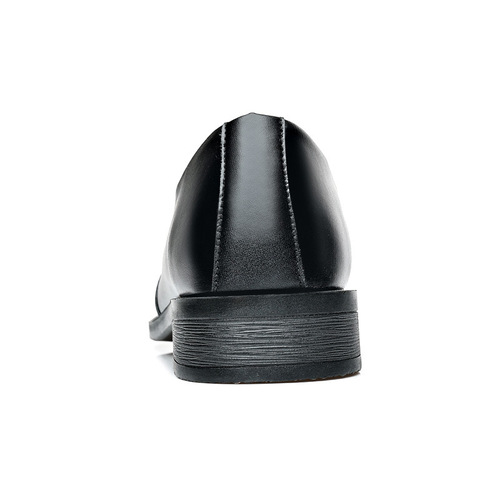 Business Formal Oxford Toe-Cap Leather Shoes for Men, Inner Heel Lift Men's Shoes, British Korean Version Fashion One-Piece Loafers Slip-on Casual Shoes