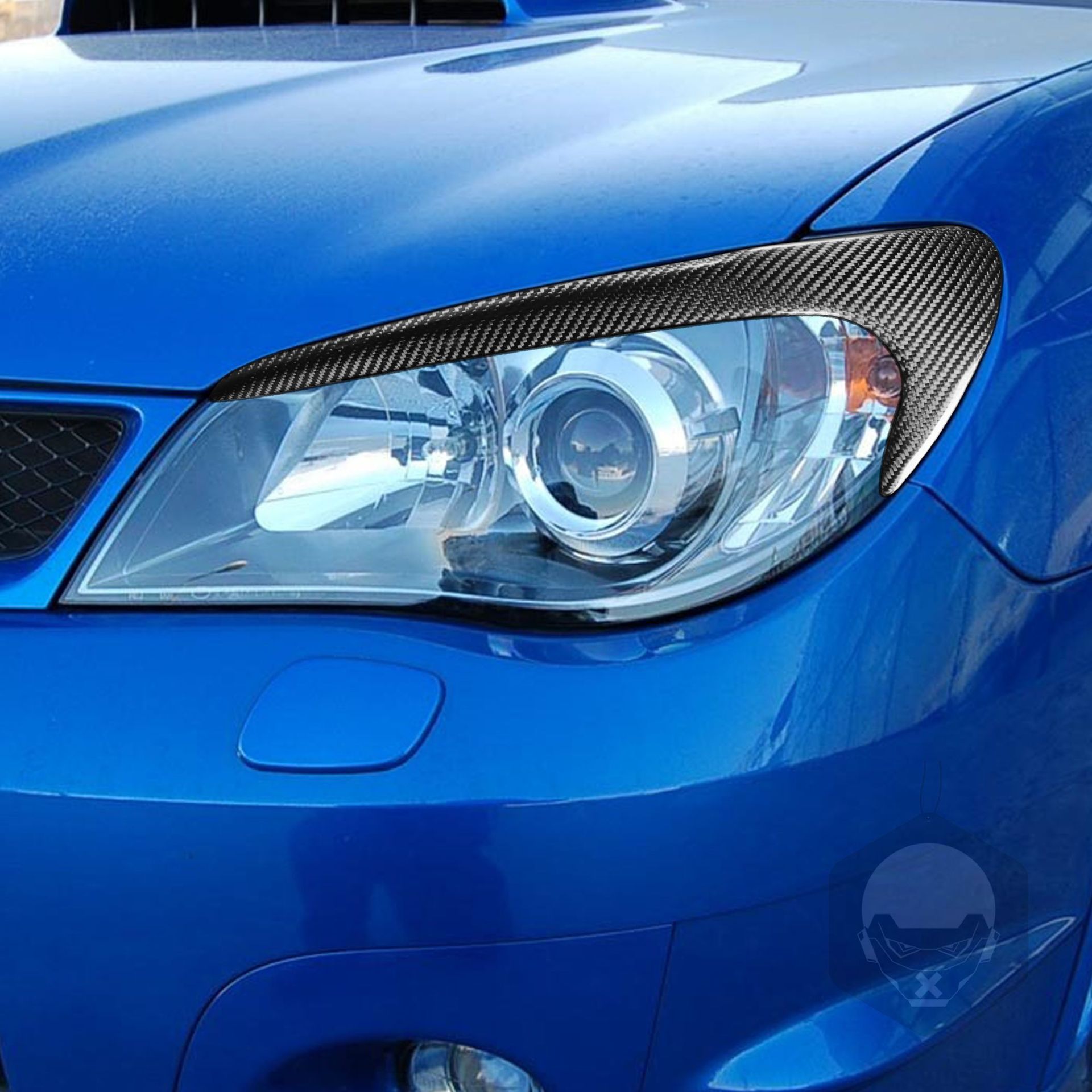Carbon Fiber Headlight Eyebrow Trim for 06-07 Subaru Impreza 9th Gen