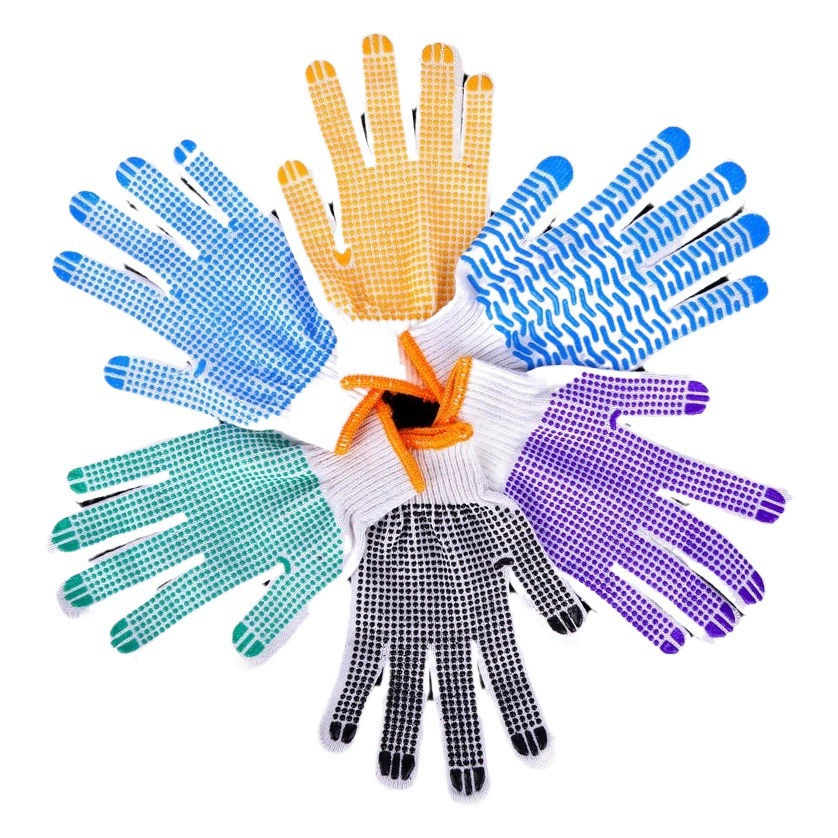 Розовая хлопчатобумажная пряжа Отбеливатель хлопчатобумажная пряжа 600 г черный зеленый фиолетовый синий желтый бусинчатые перчатки резиновые пластиковые защитные перчатки