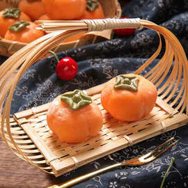 柿柿如意柿子慕斯蛋糕商用慕斯冷冻甜品茶歇自助餐造型大福下午茶