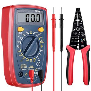 Dreyoo 8 Inch Multimeter Tester and Wire Stripper Combo, 200
