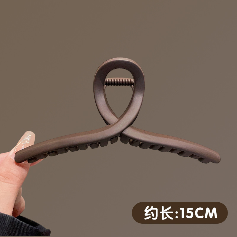 大号撞色发抓春季鲨鱼夹显发量高颜值森系发夹多巴胺儿童轻奢抓夹|undefined
