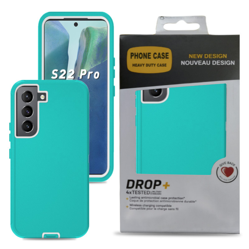 For Samsung S22plus three proof robot solid color mobile phone case S22Ultra S22 bracket mobile phone case factory