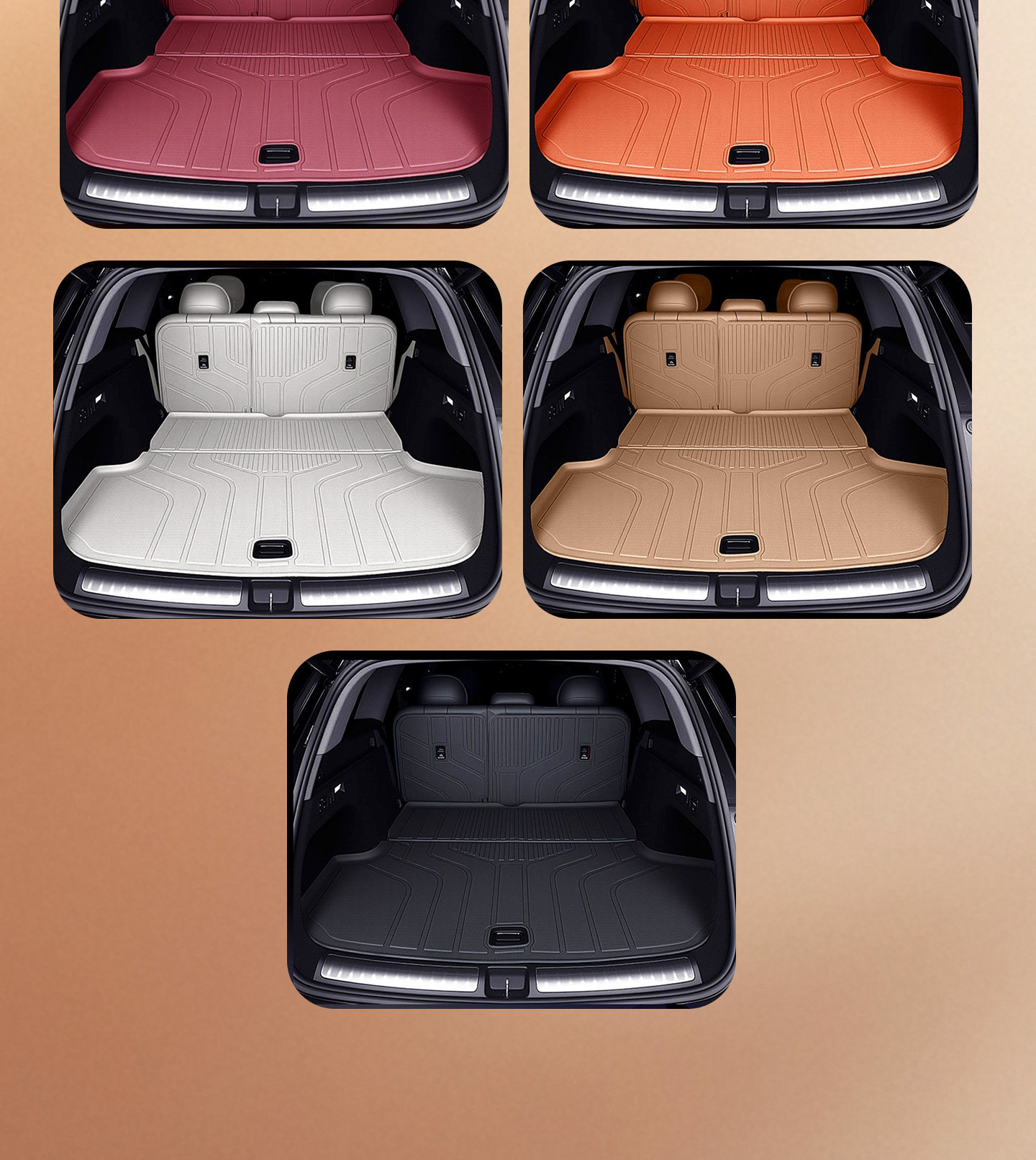 Suitable for Wenjie M7 M8 M9 M5 23-2026 Models Tpe Floor Mats Interior Modification Full Coverage Trunk Mat