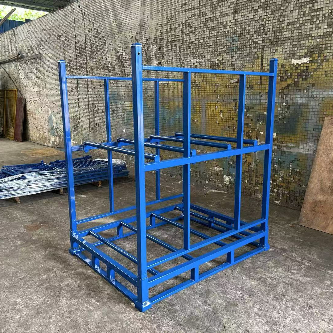 重型双层插管式轮胎存放架堆垛架可自由拆卸拼装堆垛铁架