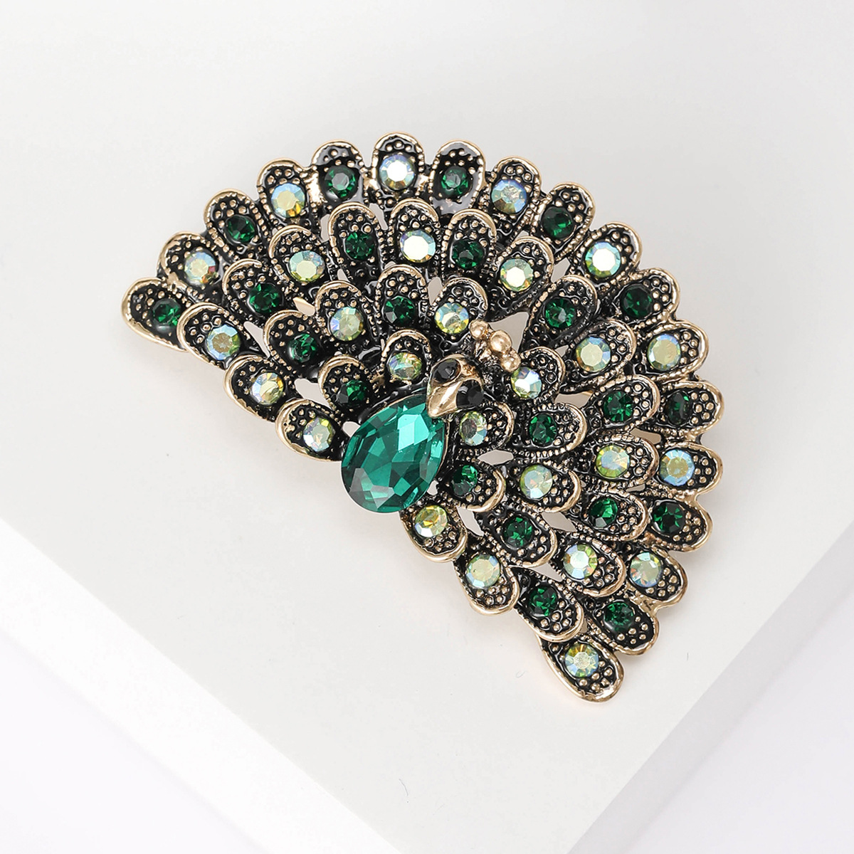 16g Weight Rhinestones Inlay Material Brooches Classification Banquet Occasion Alloy Material Peacock Pattern All Seasons Season Women's Gender Inlay Design Retro Style Retro Pin Peacock Alloy Inlay Rhinestones Women's Brooches 28