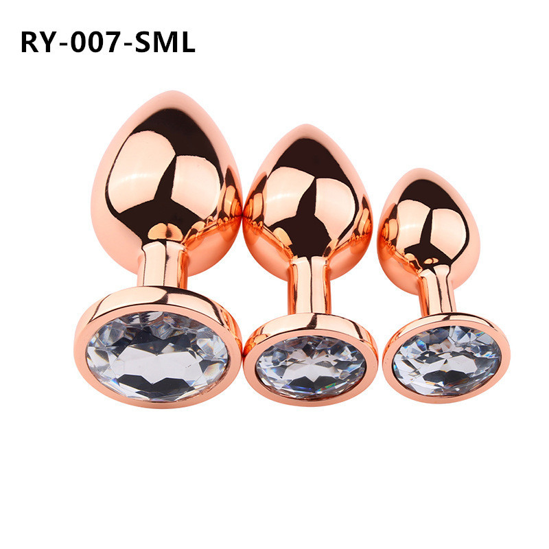 Volver corte metal anal plug adulto hombres y mujeres SM compartir masturbación clímax sexy anal plug adulto suministros pequeño mediano grande