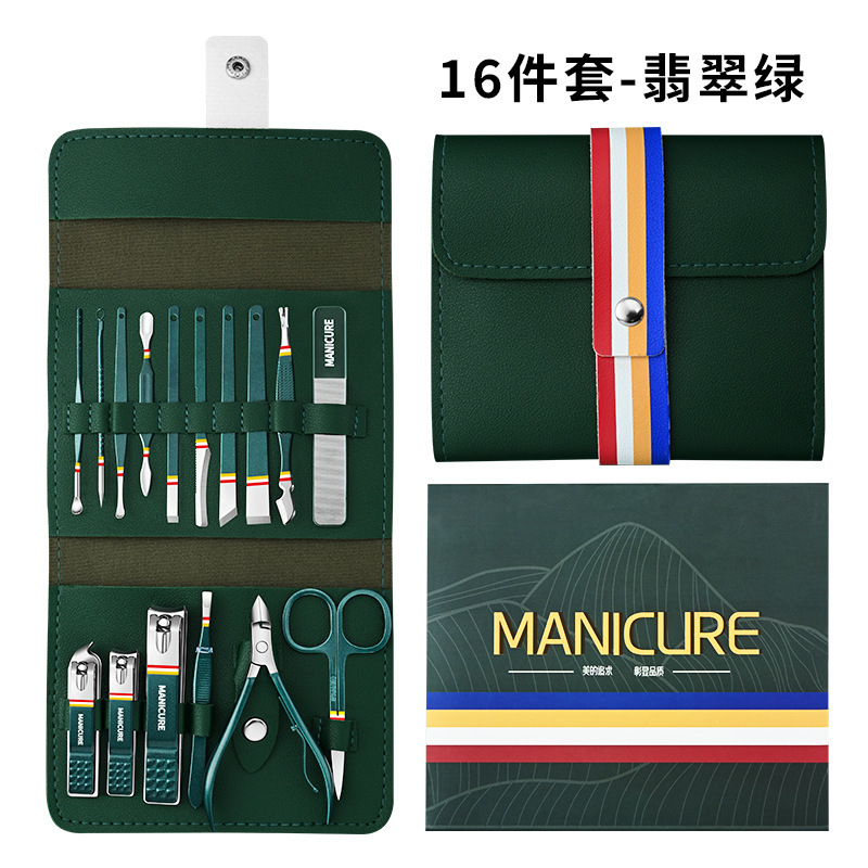 Regalo portátil de abrazadera de manicure, herramientas de manicure, tijeras de uñas, paquete plegable de cortador de uñas image 11