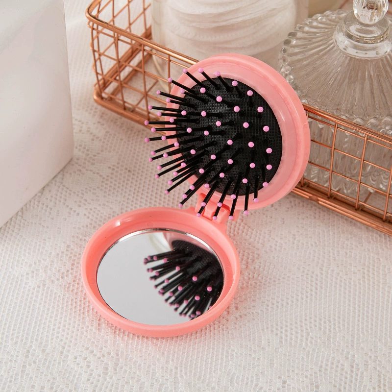Folding small handheld soft heel, air bag, massager, mirror