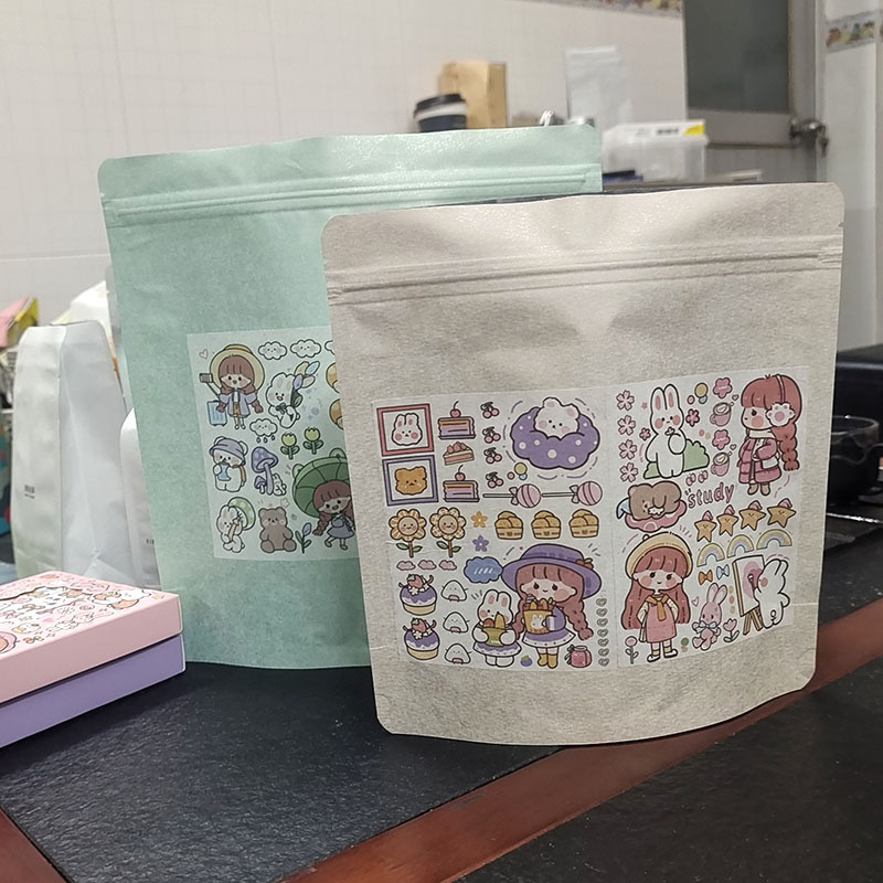 新材料蚕丝棉纸茶叶铝箔袋茶饼自封袋