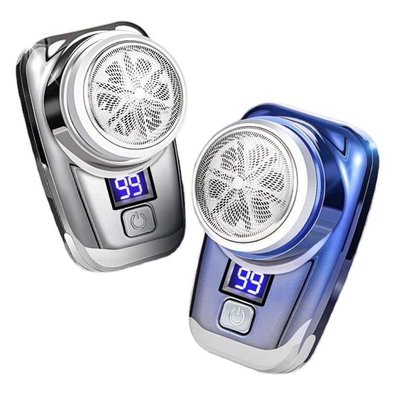 Nuevo popular pantalla digital Afeitadora eléctrica transmisión en vivo mini Maquinillas de afeitar 1 hora carga rápida interfaz USB