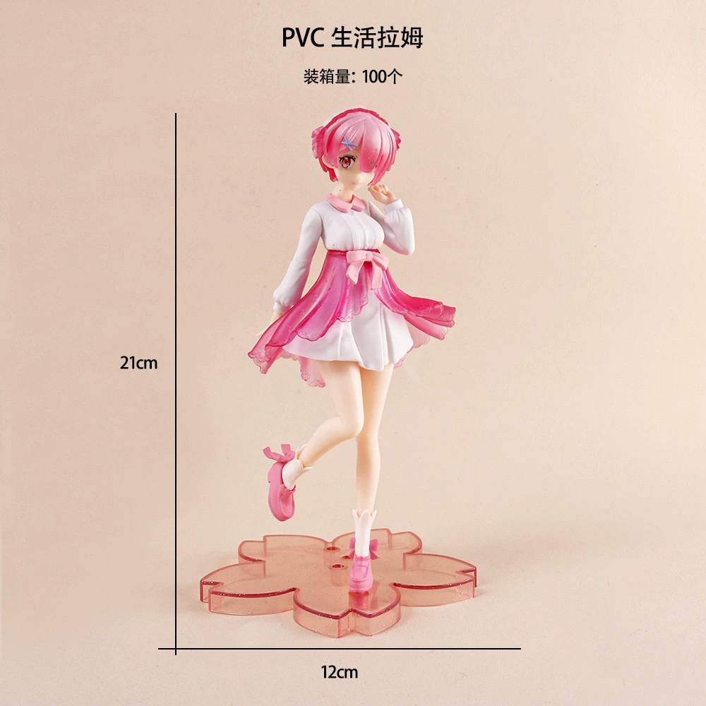 Фигурка Рем (Re:Zero) ПВХ ручной работы, поза-качание, 18 см, коллекционная (несколько вариантов)
