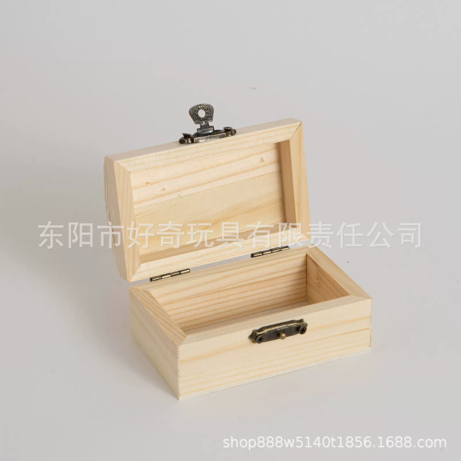 工厂现货松木首饰盒木盒实木质包装盒手工彩绘长方小木盒实工艺品