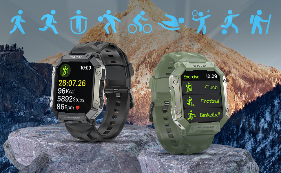 Montre connectée c20pro grand écran bluetooth sport cardio_voghion.com