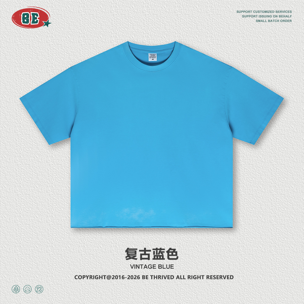 Be Hombres| 2026 verano americano lavado en agua hacer viejo Boxy borda suelta pulverización de caballo camiseta de manga corta suelta camiseta de moda masculina