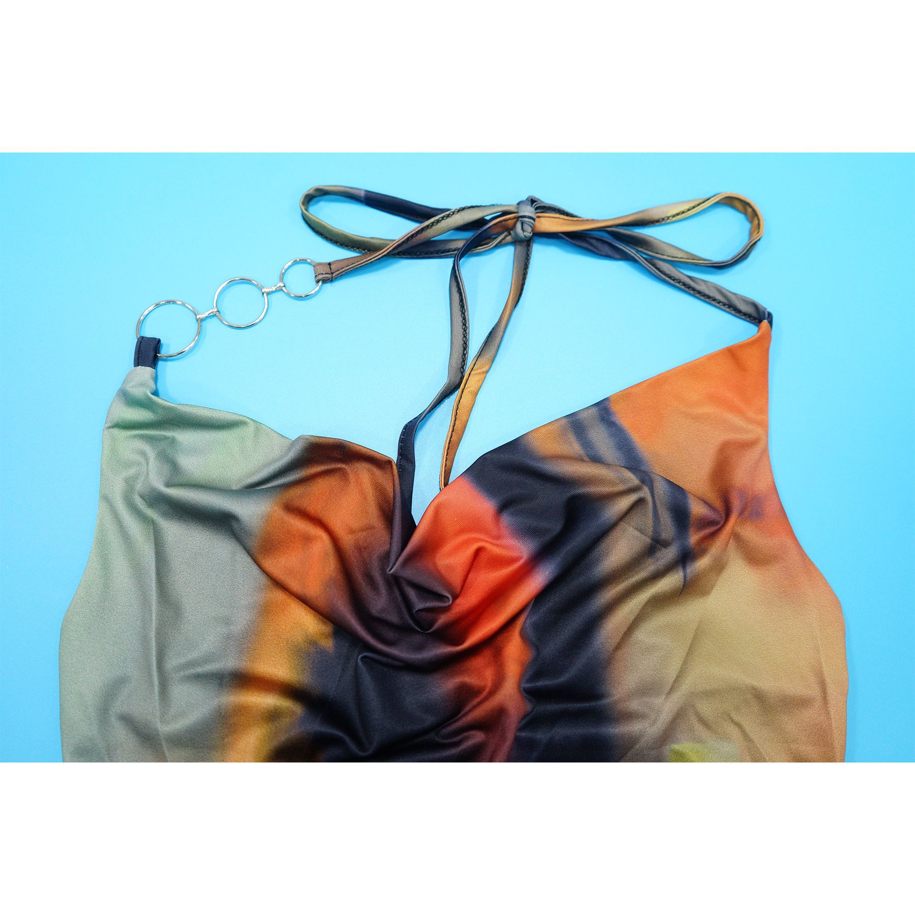 Damen Jumpsuit Mit Neckholder Und Taillengürtel Für Elegante Looks_voghion.com
