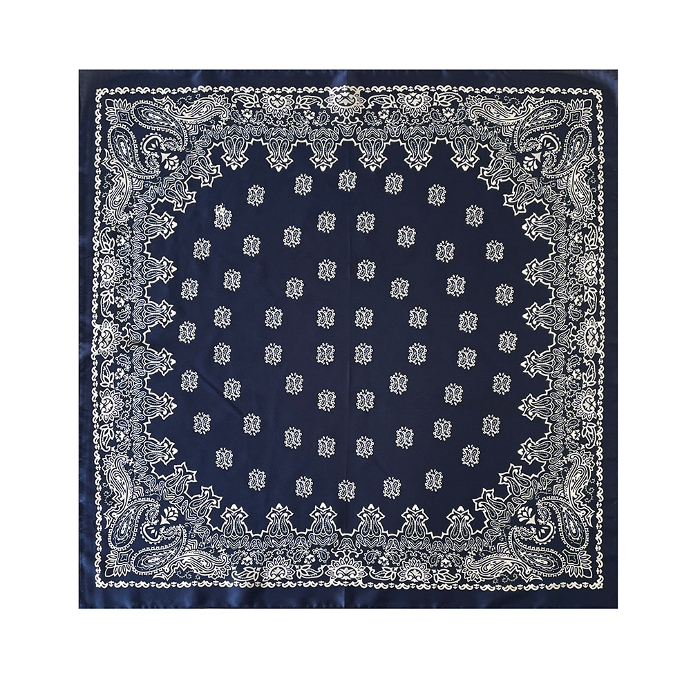 Pañuelo hijab cuadrado de seda artificial para mujer estilo_voghion.com