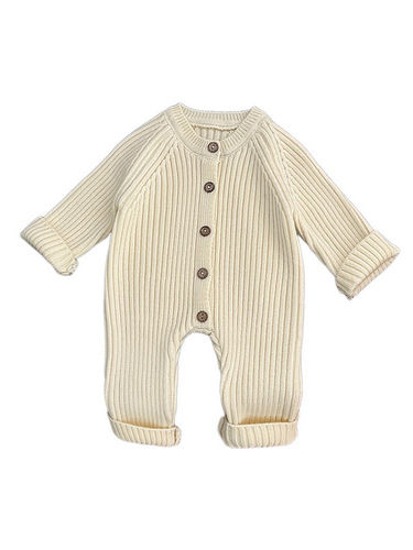 Korean baby jumpsuit autumn and winter clothes for boys and girls, pure color knitted climbing clothes for newborn winter sweaters, ha clothes