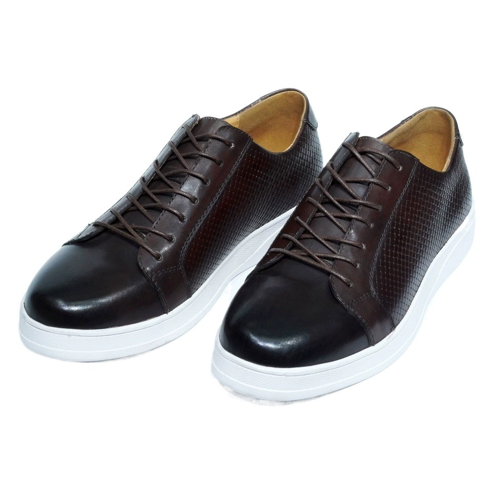 Новые повседневные мужские туфли с тканым тиснением на голове