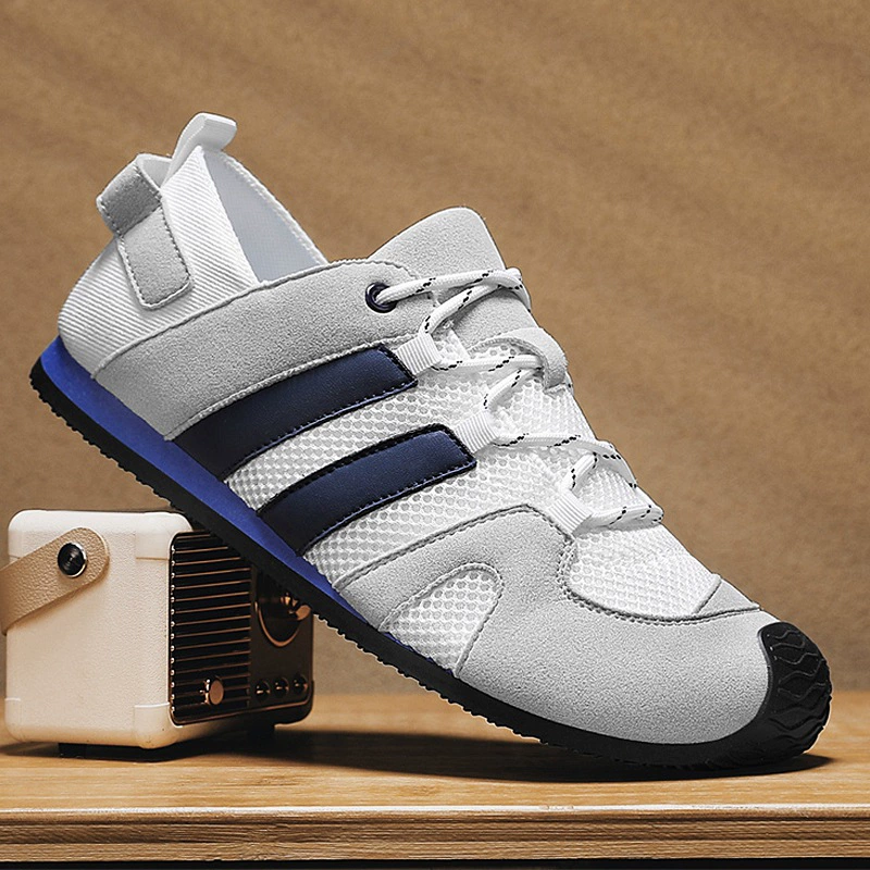 Сетчатые кроссовки, мужская повседневная универсальная дышащая спортивная обувь, студенческая летняя мужская обувь 2025, большой размер 45, модная мужская обувь