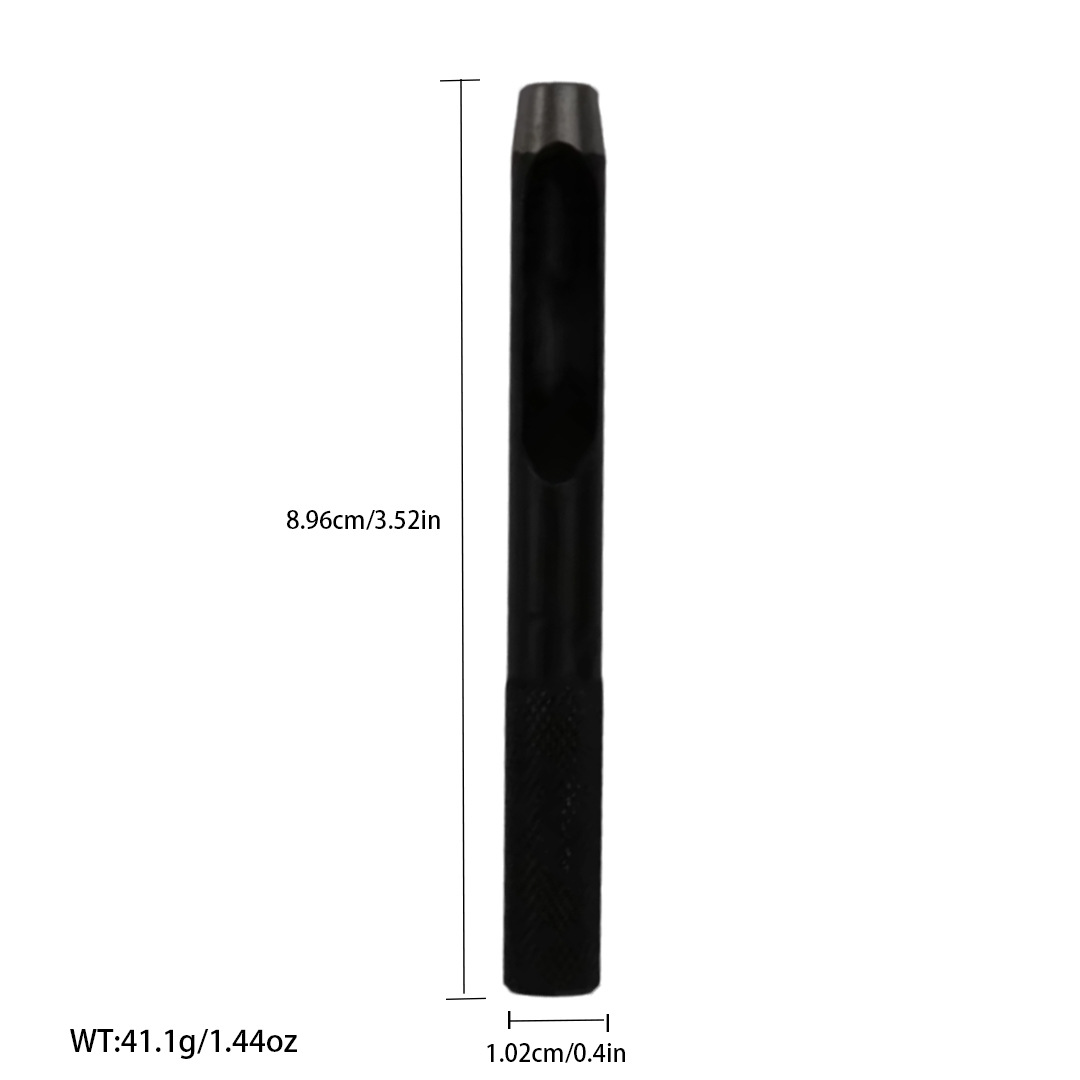 Cinturón negro de perforación manual de trabajo de cuero herramienta de perforación alemán punzonadora punzonado redondo punzonado suministro directo de fábrica