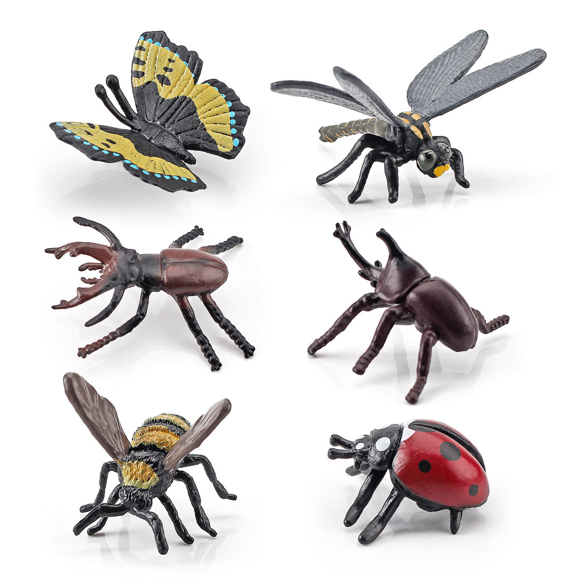La exportación transfronteriza simulación insecto modelo animal Naruto mariquita mariposa tarántula espiga cognitiva decoración juguete