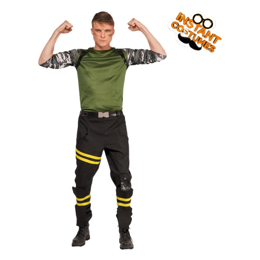 Halloween hombres adultos de las Fuerzas Especiales soldado Cosplay traje grandes del ejército campo partido