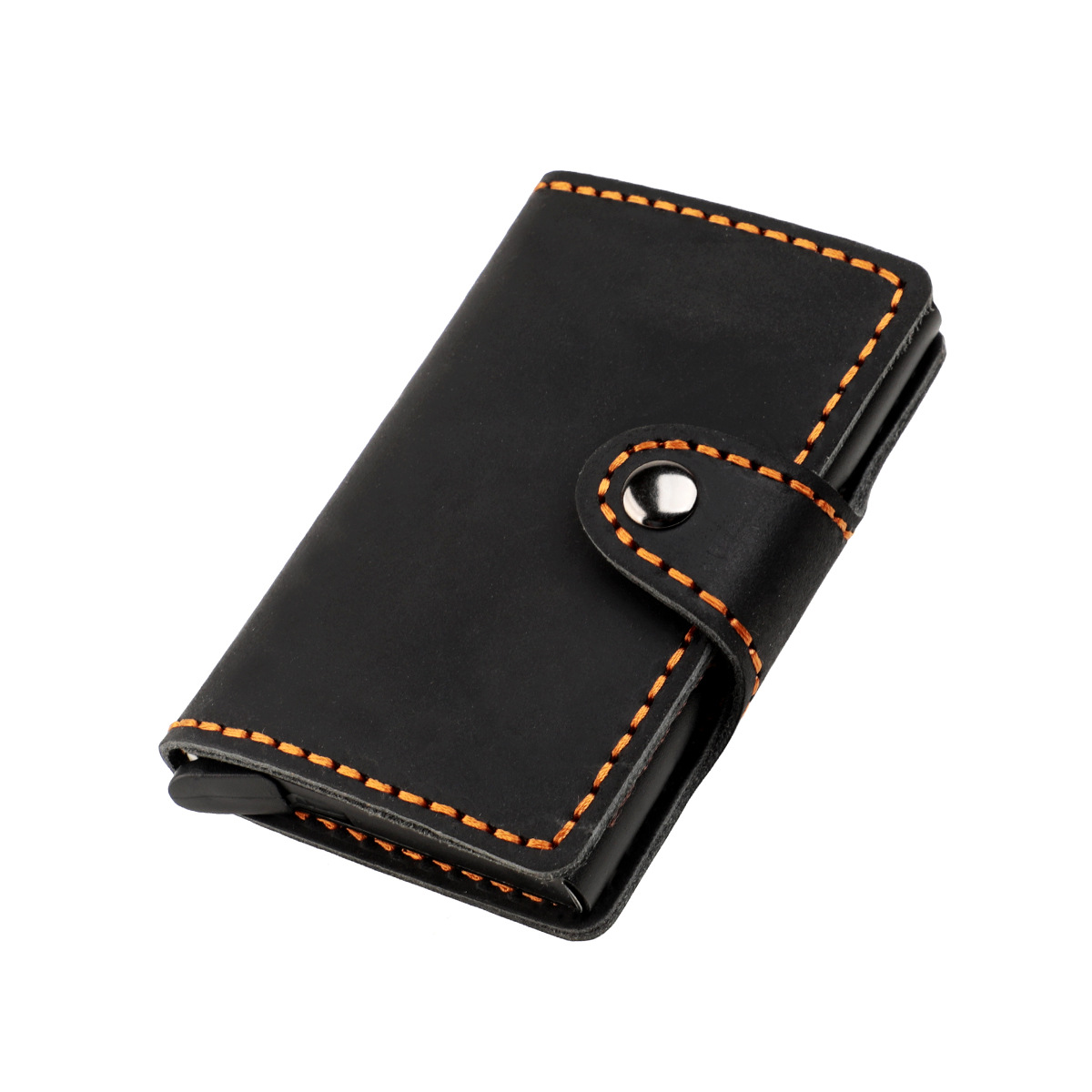 Nowa torba Crazy Horse Pickup Bag Prosta i elegancka USD Portfel aluminiowy Pudełko z ręcznym uchwytem na karty Anty rozmagnesowanie_voghion.com