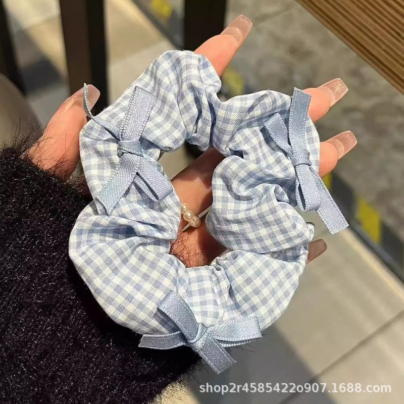 法式慵懒风大肠发圈女韩系高级感头绳高弹耐用皮筋超大号头花发绳|undefined