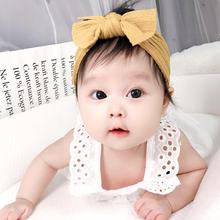 包郵韓國嬰兒蝴蝶結發帶護囟柔軟舒適女童頭飾氣質寶寶可愛