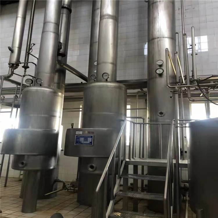 化工3吨双效降膜蒸发器 二手304材质蒸发器配套电力控制系统