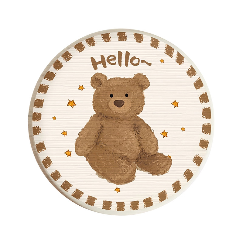 Posavasos de café de oficina de dibujos animados, posavasos de escritorio, posavasos de agua redondos, almohadillas absorbentes de agua de barro de diatomeas, encimera de secado rápido