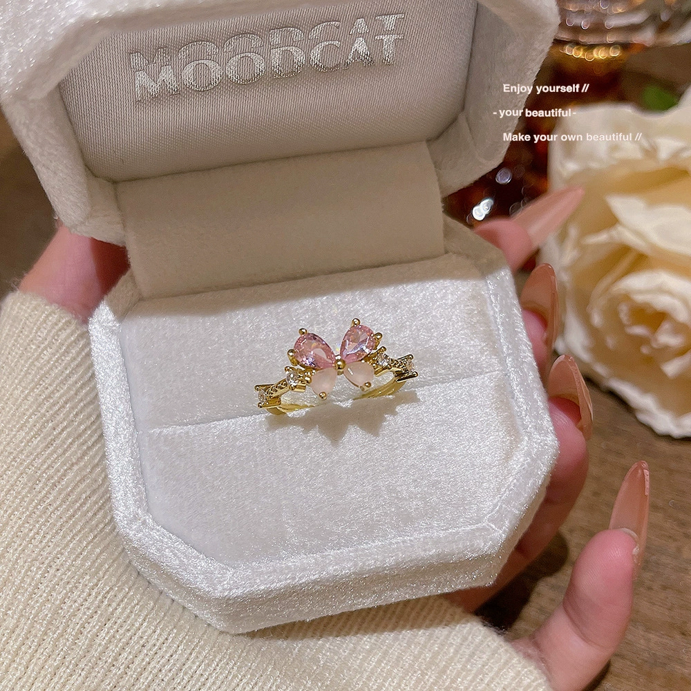 Маленькое дизайнерское кольцо с камнем, регулируемое обручальное кольцо, тренд сезона, стиль высокого качества, на указательный палец