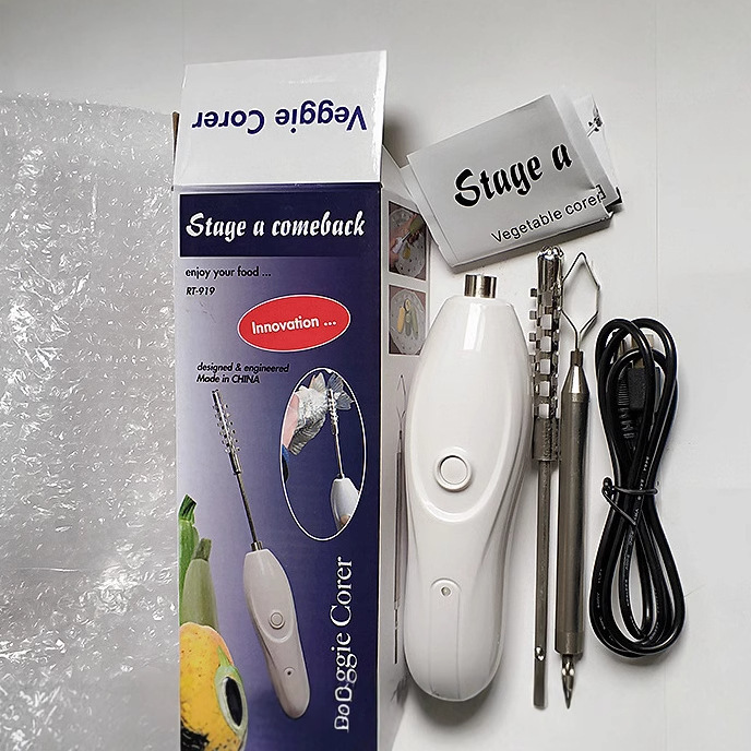 Multifunctional Fruit and Vegetable Corer, USB Rechargeable Fish Scale Scraper, Electric Portable Hole-Puncher, Small Egg Beater Multifunctional Fruit and Vegetable Corer, USB Rechargeable Fish Scale Scraper, Electric Portable Hole-Puncher, Small Egg Beater