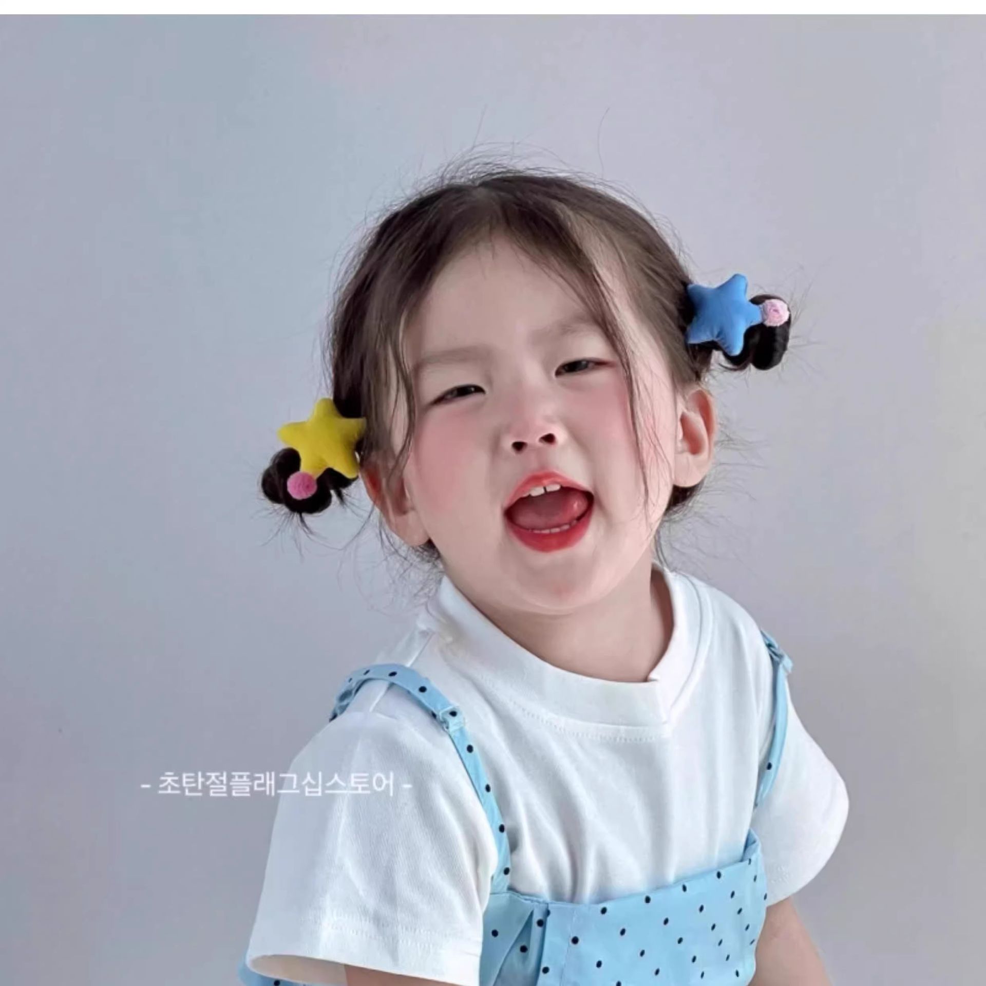 2025 Cute Super Cute Baby Star Hair Band Rubber Band Children's Hair Rope Little Girls Do Not Hurt Hair Girls Headband Headwear